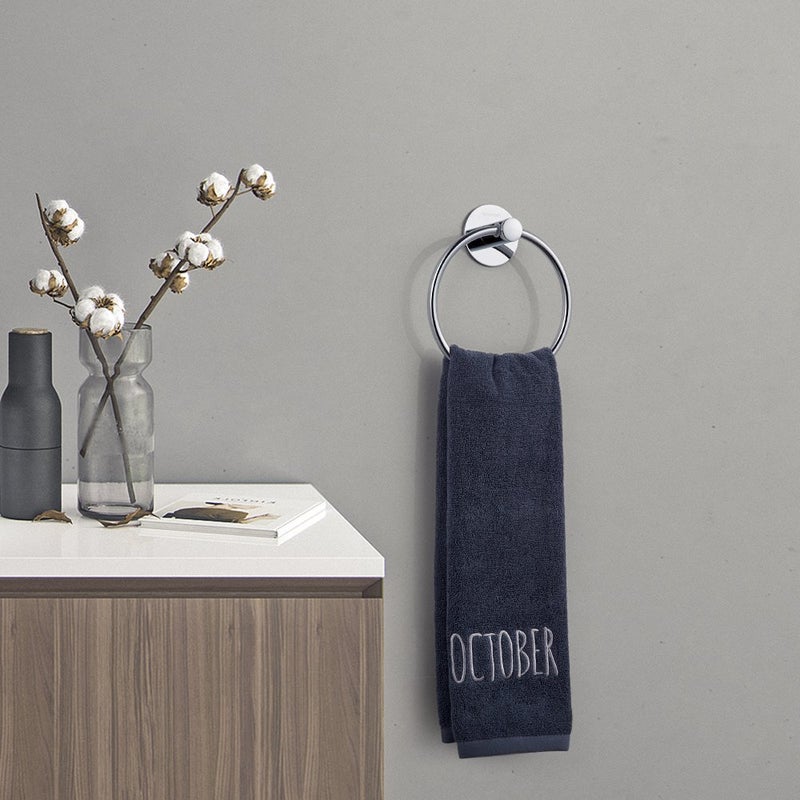 GERUIKE Adhesive Towel Ring Self Adhesive Hand Towel Ring Stainless Steel Rustproof Bathroom Towel Holder Wall Mount - Image 5